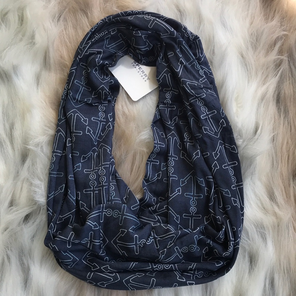Sperry Anchor Nautical Print Scarf